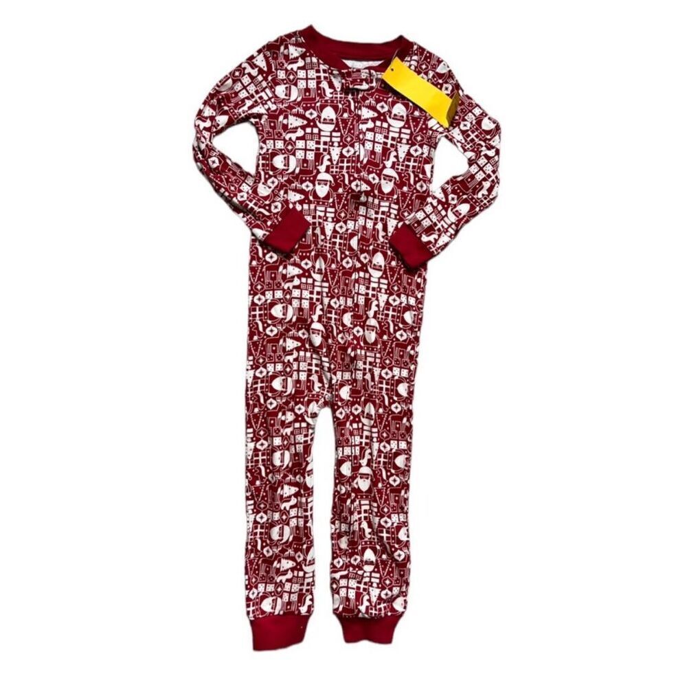 NWT Unisex Toddler Boys Amazon Essentials Christmas Holiday Footless Pajamas 5T